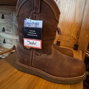 Dan Post Brown Leather Work Boots